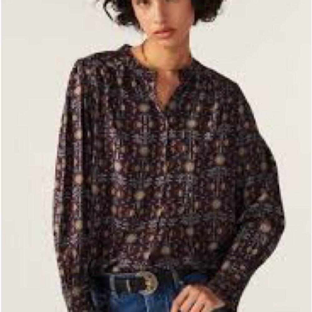 Ba&Sh Purple bohemian blouse